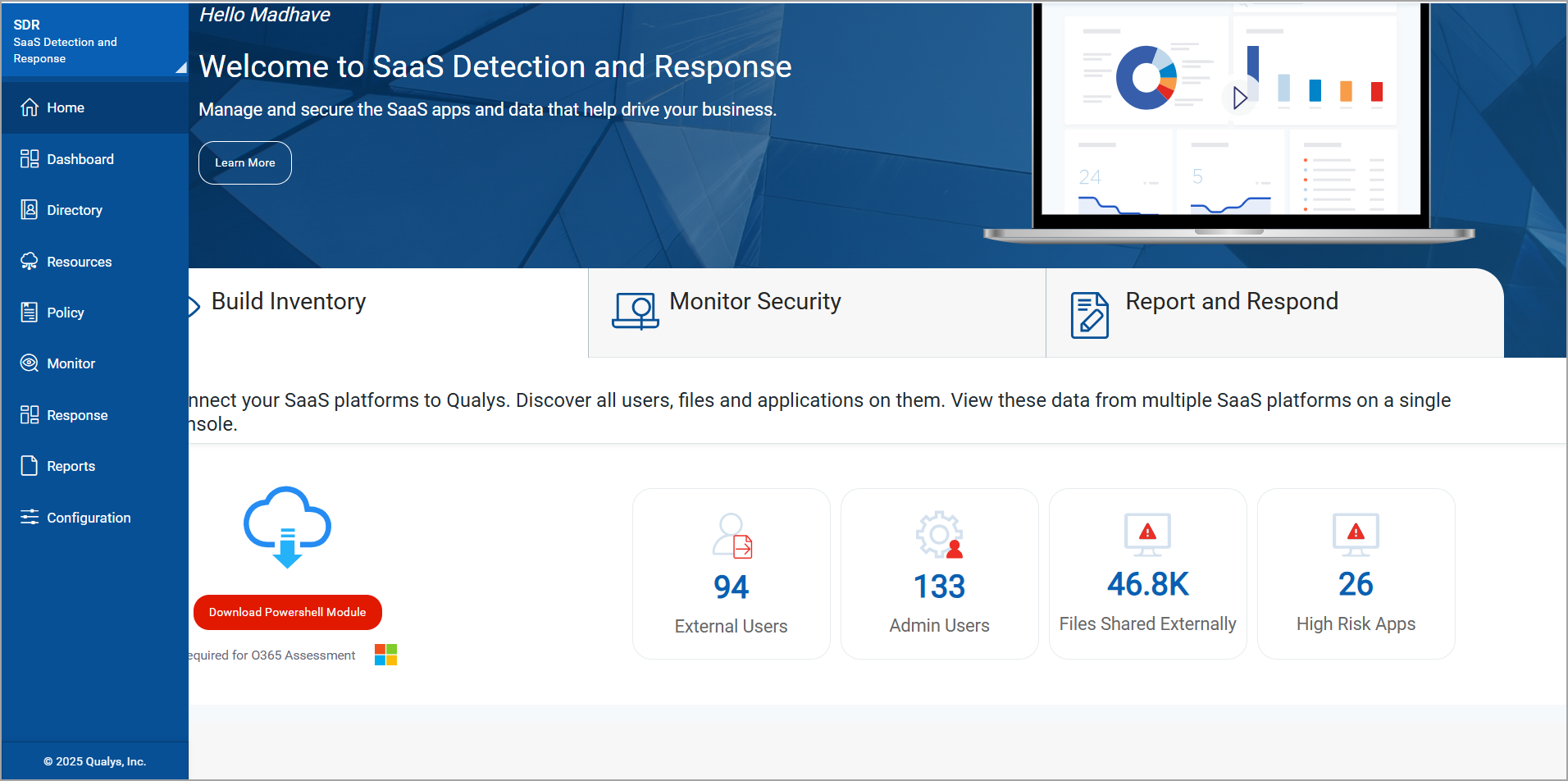 saas landing page