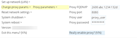 Configure Proxy Server in IPv6-only Mode