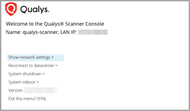 Scanner console