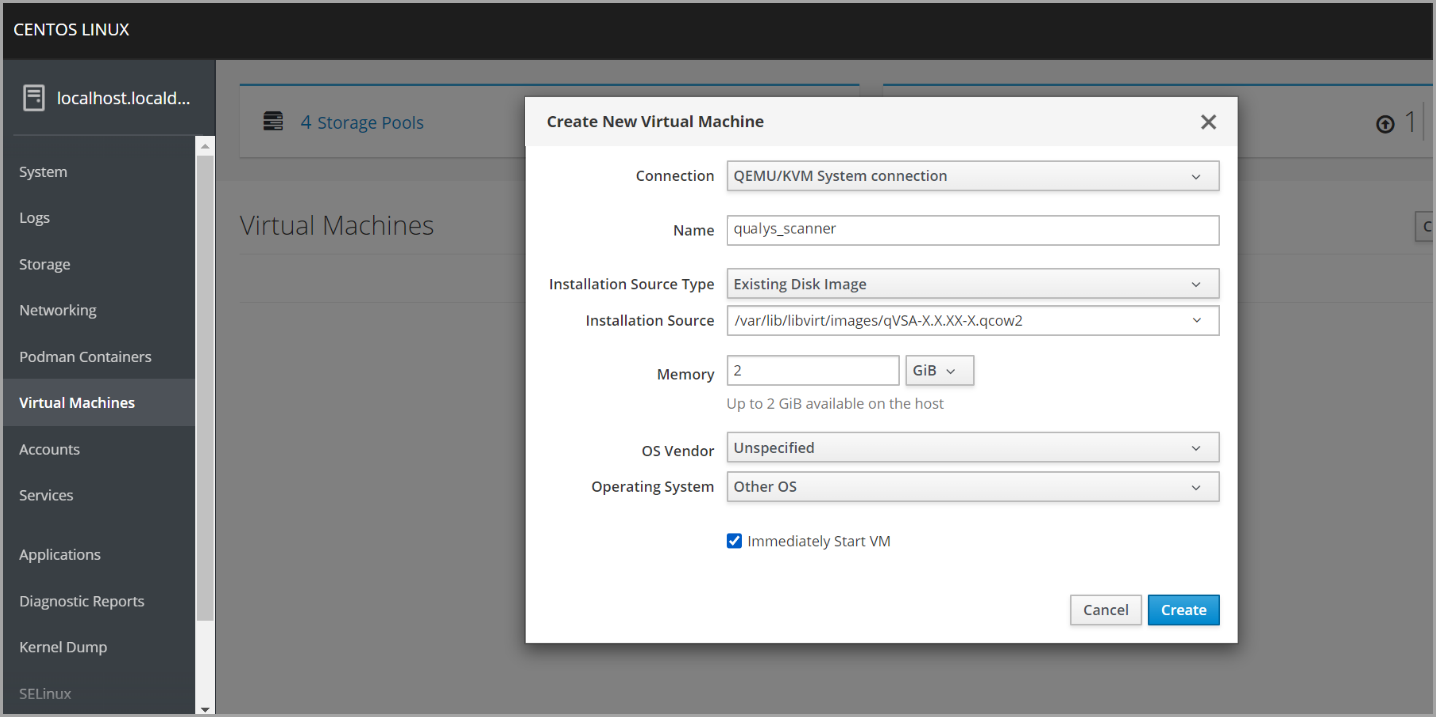 note down VM Id.