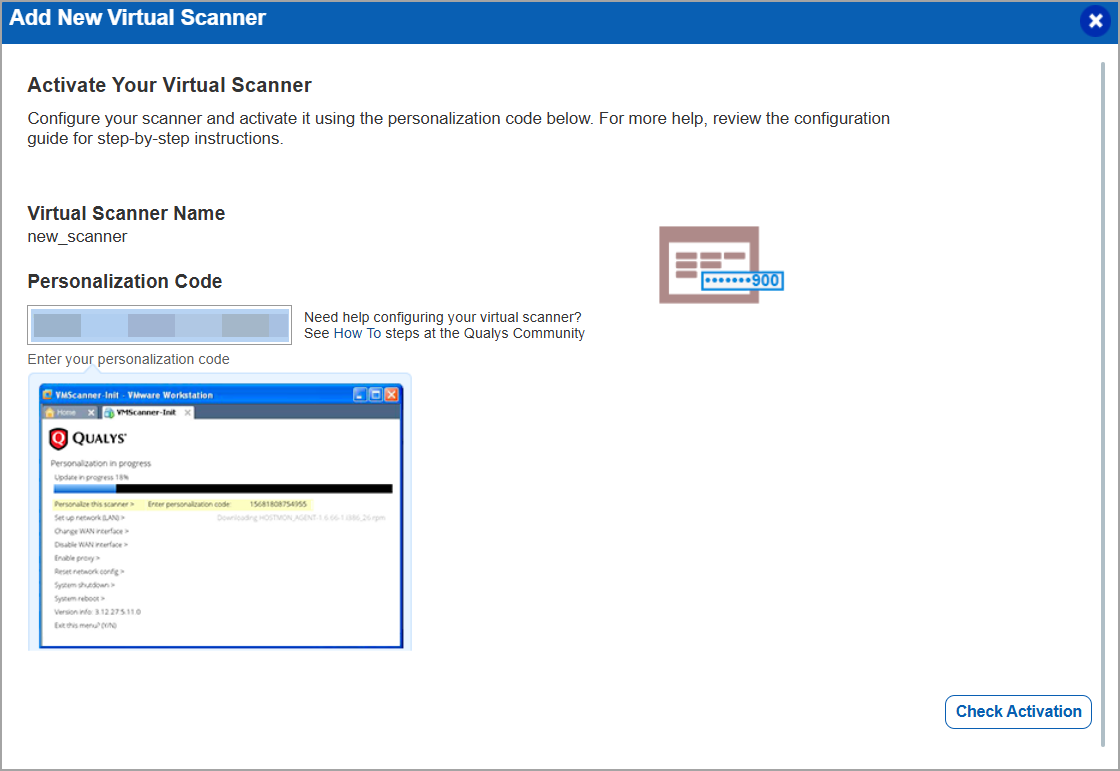 copy personalization code.
