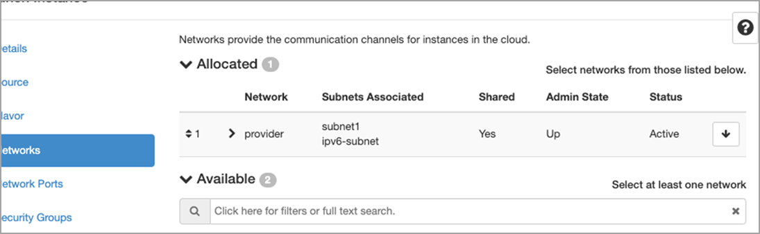 network Configuration
