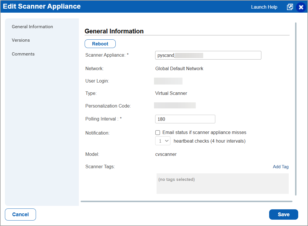 Manage Containerized Scanner
