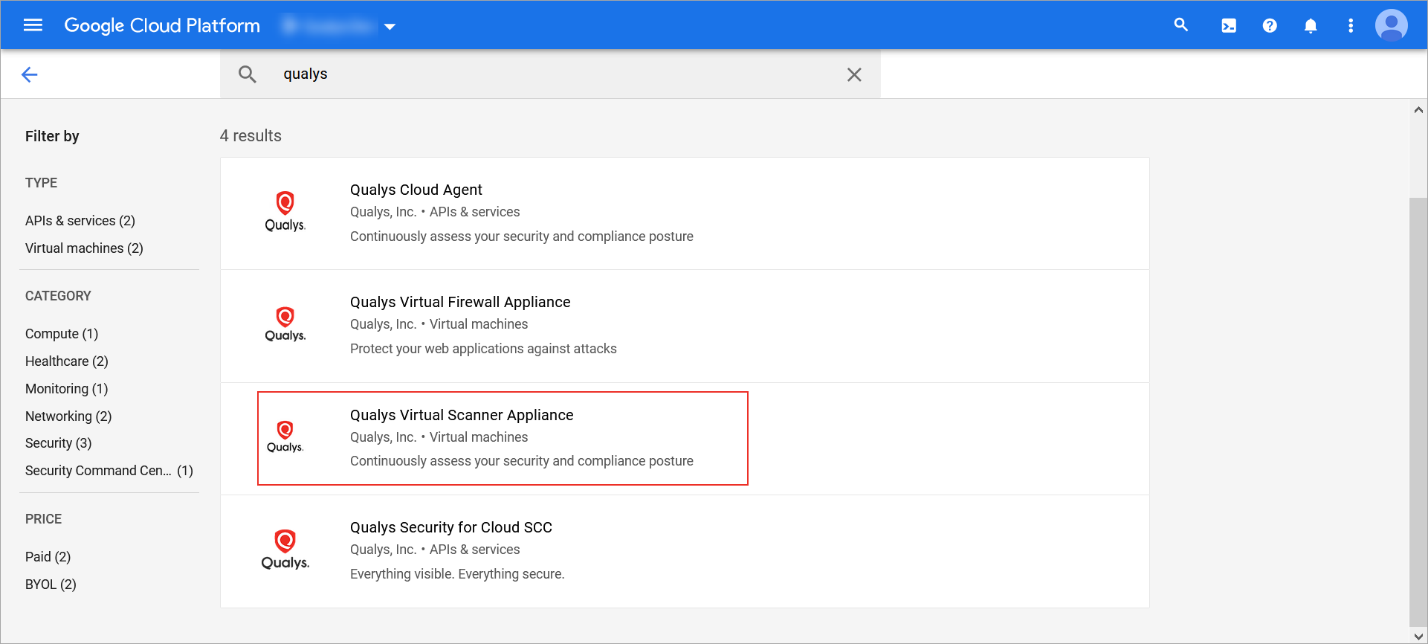 Virtual scanning appliances