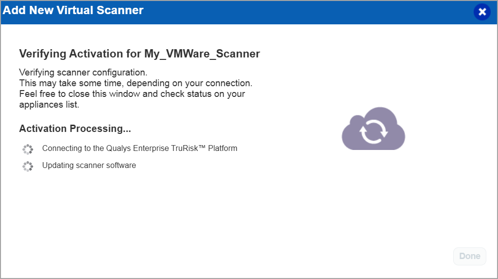 activation in progress.