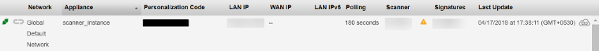 Appliances list in UI