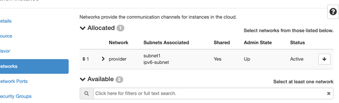 network Configuration