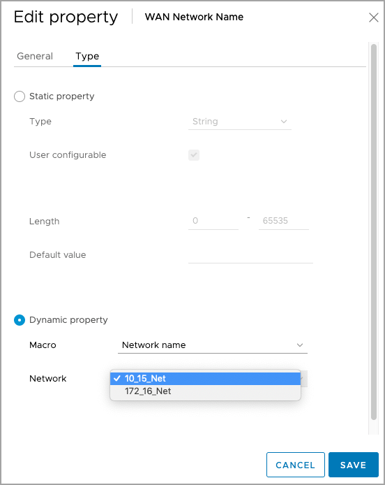 WAN Network Name