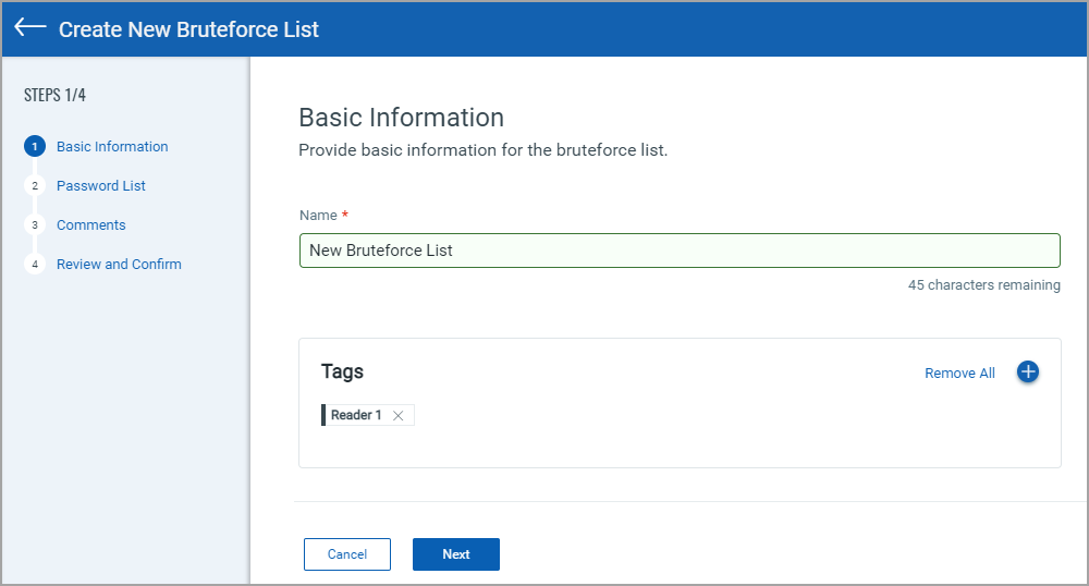 new bruteforce list - basic