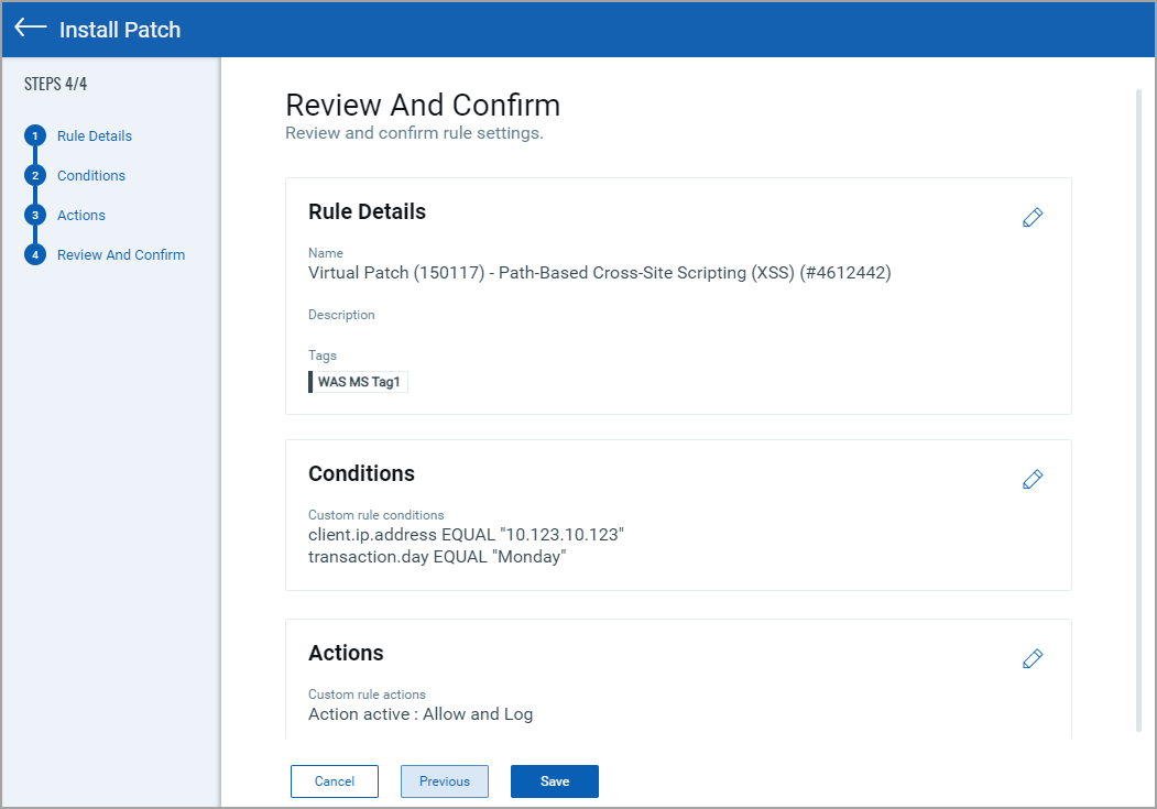 install patch - confirm