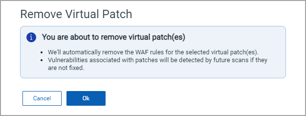 remove patch confirm