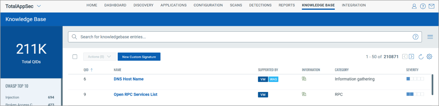 Custom Signature in TAS. 