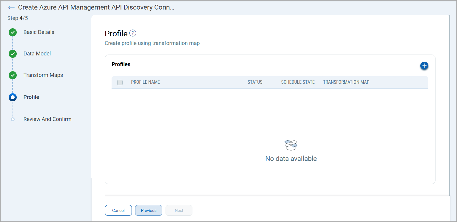 Create a profile for connector.