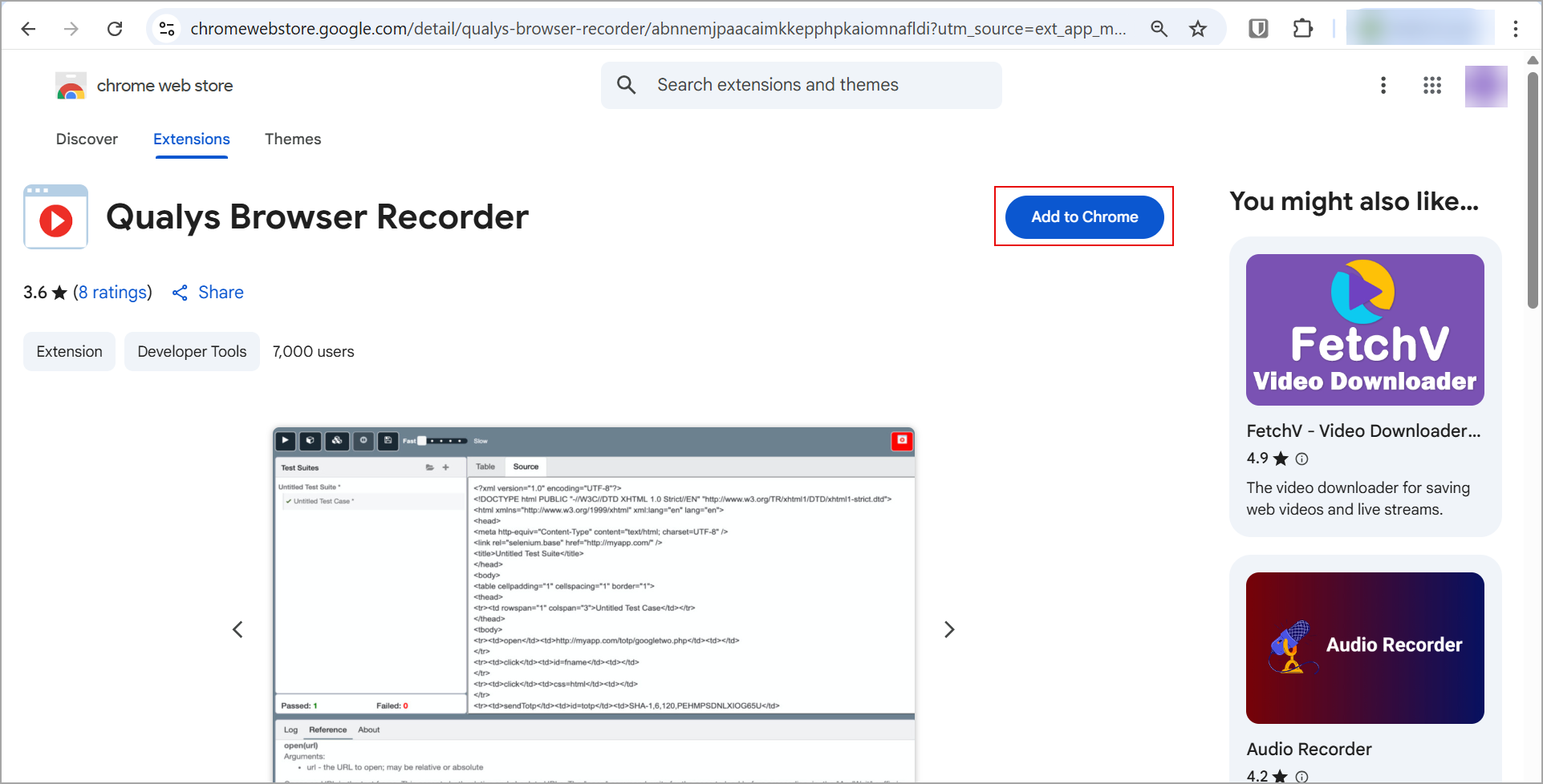Add to Chrome.