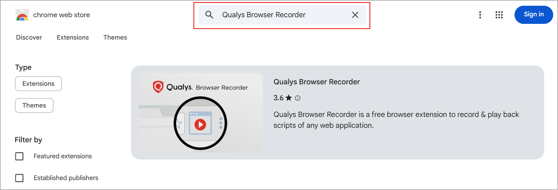 Qualys Browser Recorder.