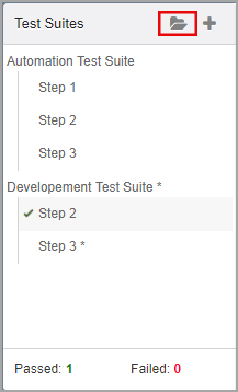 Test Suite Pane.
