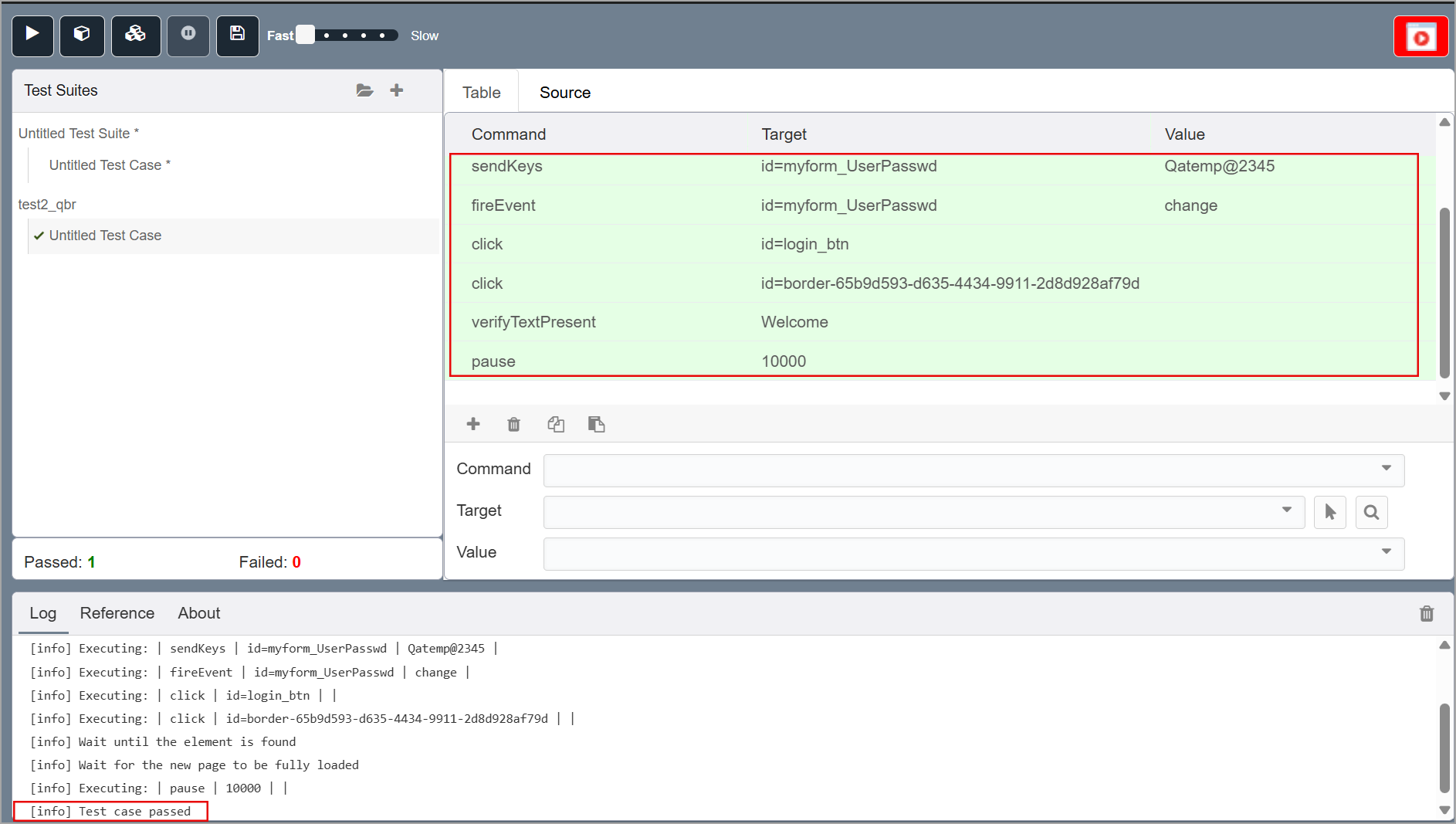 Selenium Authentication Record Setup