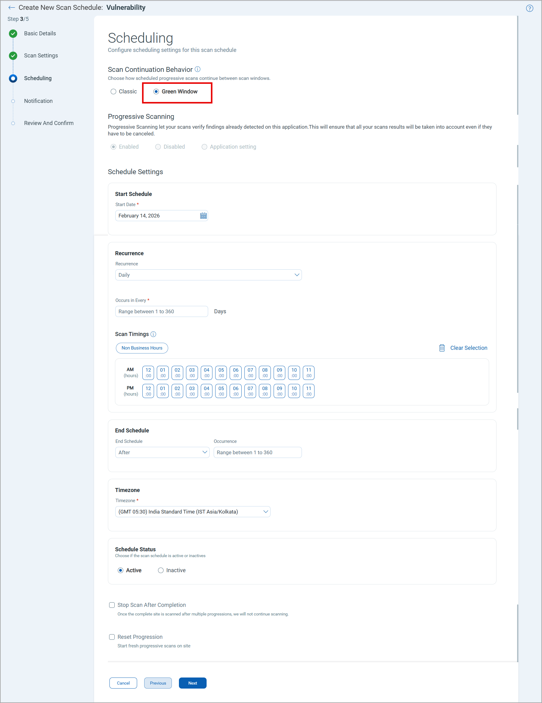 Green Window Scheduling.