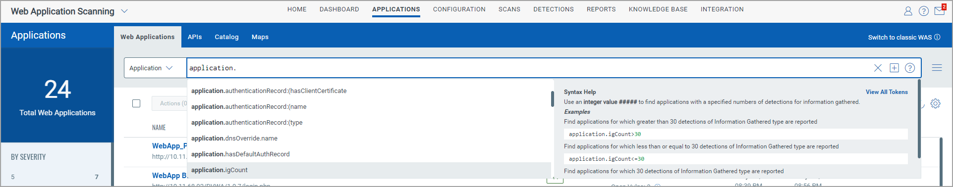 token changes from webapp. to application.