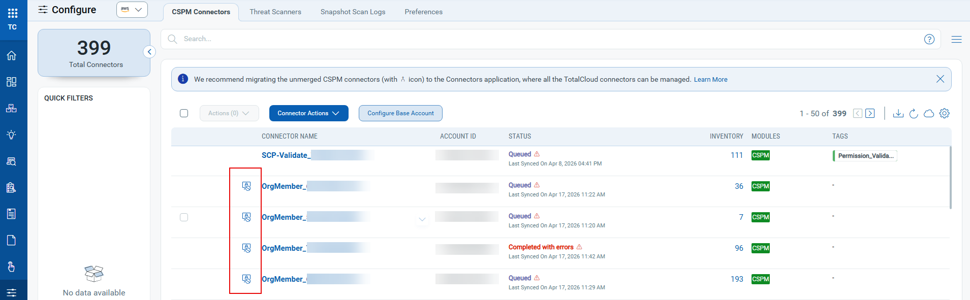 Missing Permissions