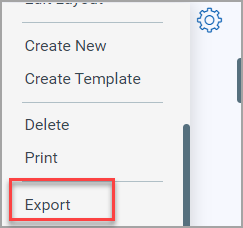 Export Dashboard