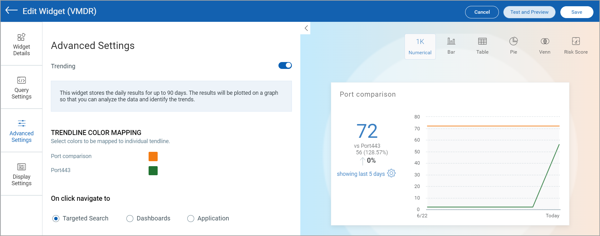 Trending data for multiple queries