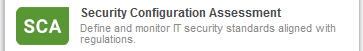 Security Configuration Assessment app on module picker