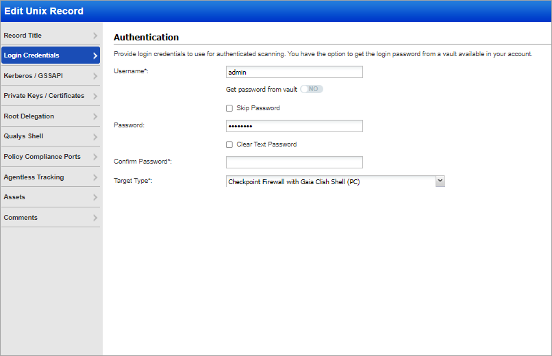 Check Point Firewall on the UI.