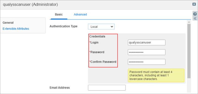 Entering the login credentials.