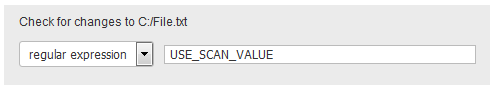 File Integrity check in policy with USE SCAN VALUE as expected value