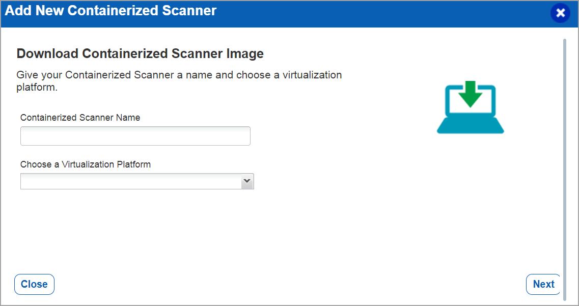 Add New Qualys Containerized Scanner Appliance