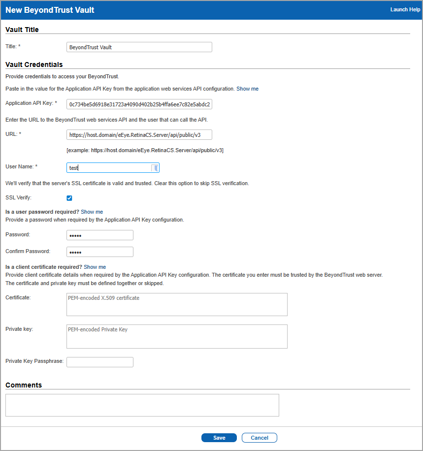 Enter the details of BeyondTrust.S