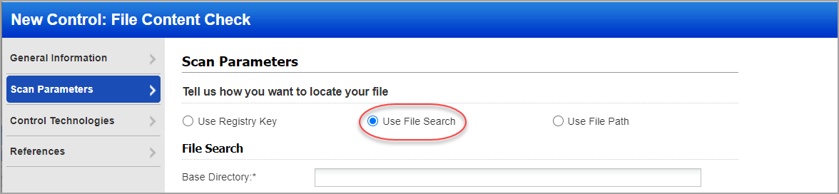 Use File Search option