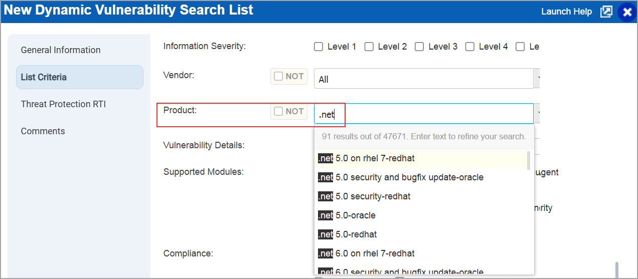 Search the vulnerability by product.