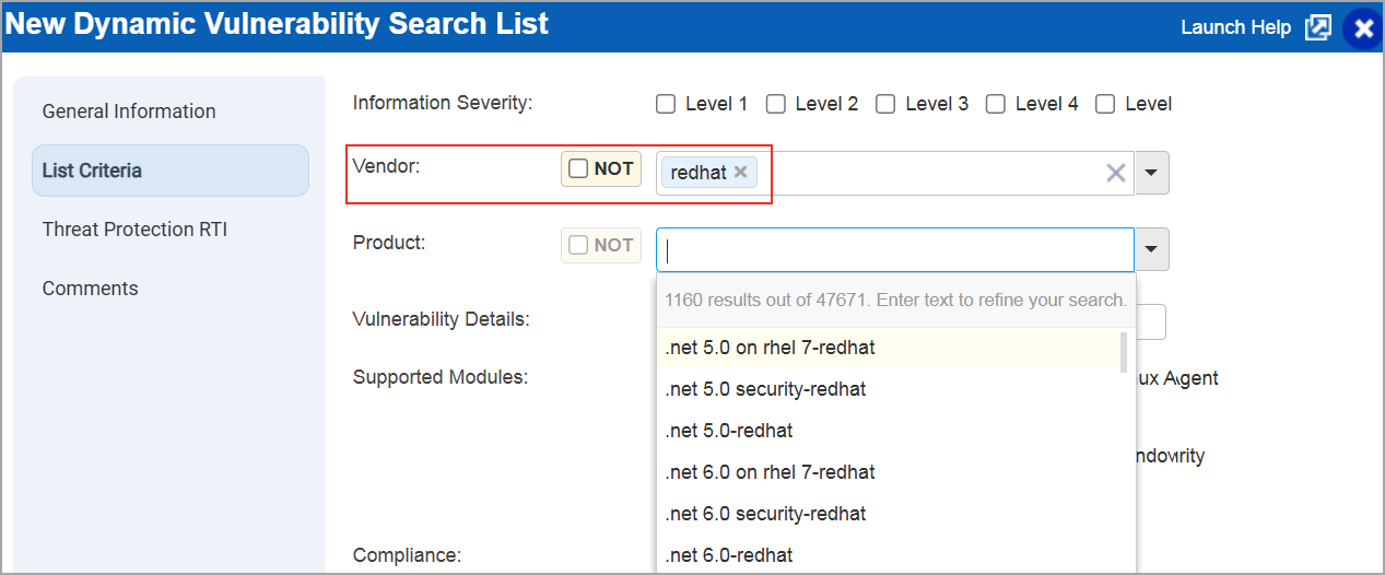 Search the vulnerability by vendor.