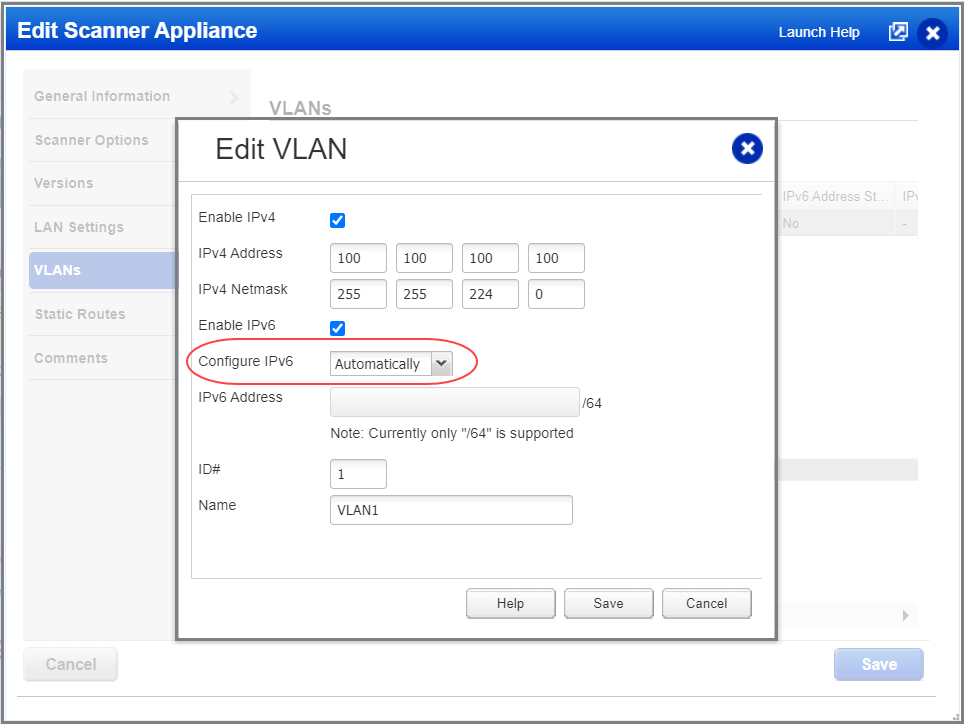 Configure IPv6 Automatically