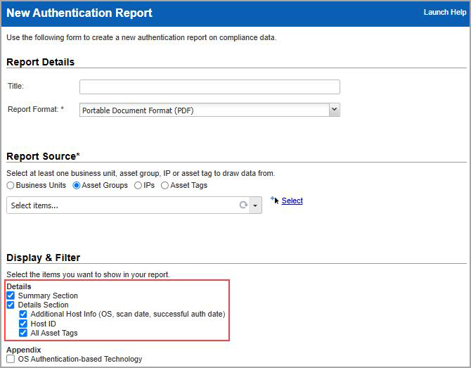 Select all checkboxes under Display & Filter. 