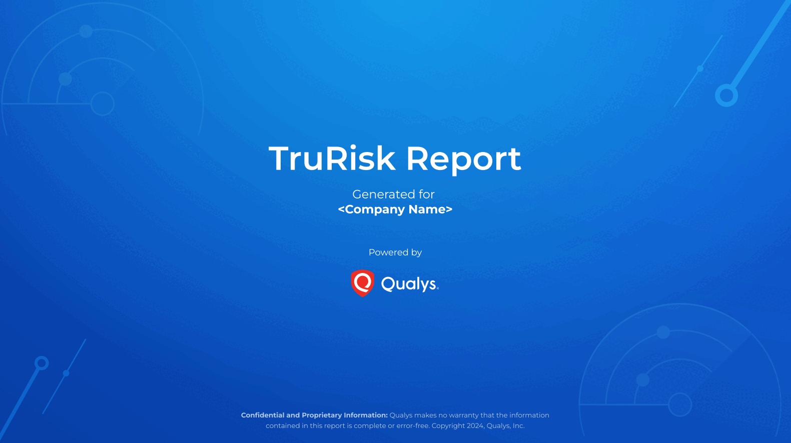 GIF displaying TruRisk report.