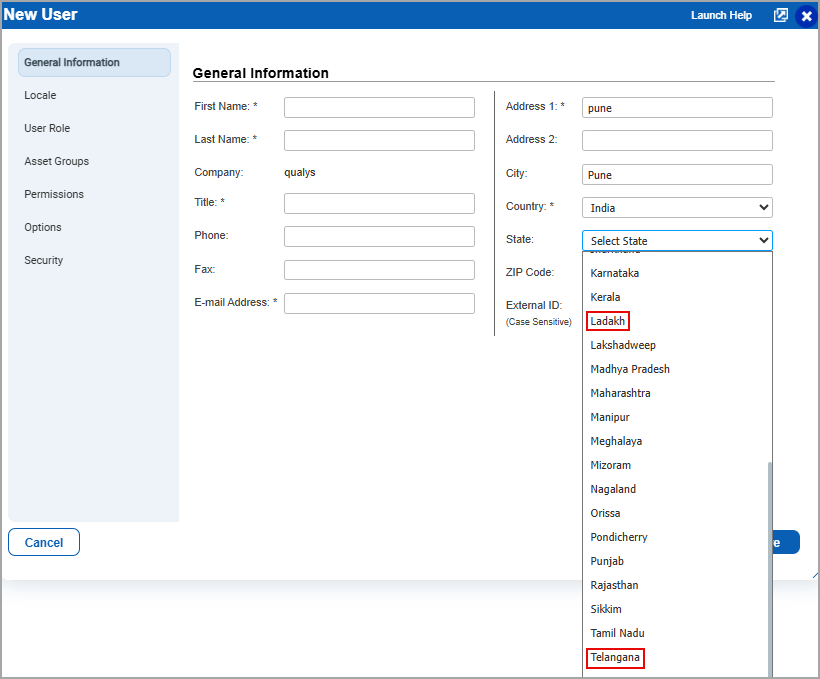 Ladakh and Telangana added under State.