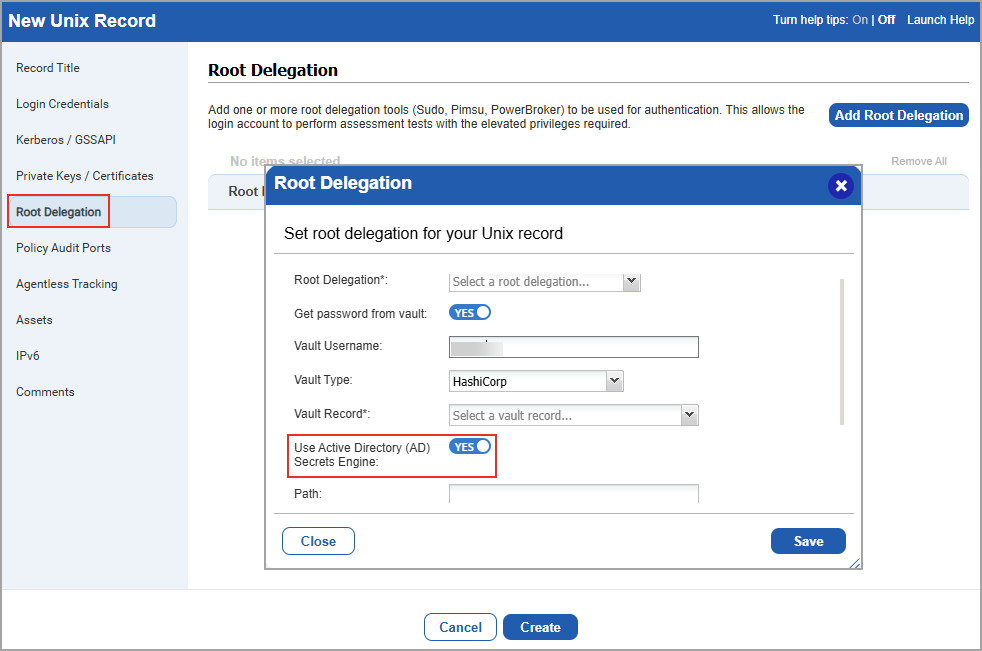 Enable Use Active Directory Secret Engine to retrieve the password.