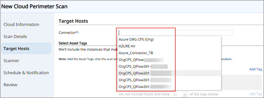 Display of Org connector for CPS.
