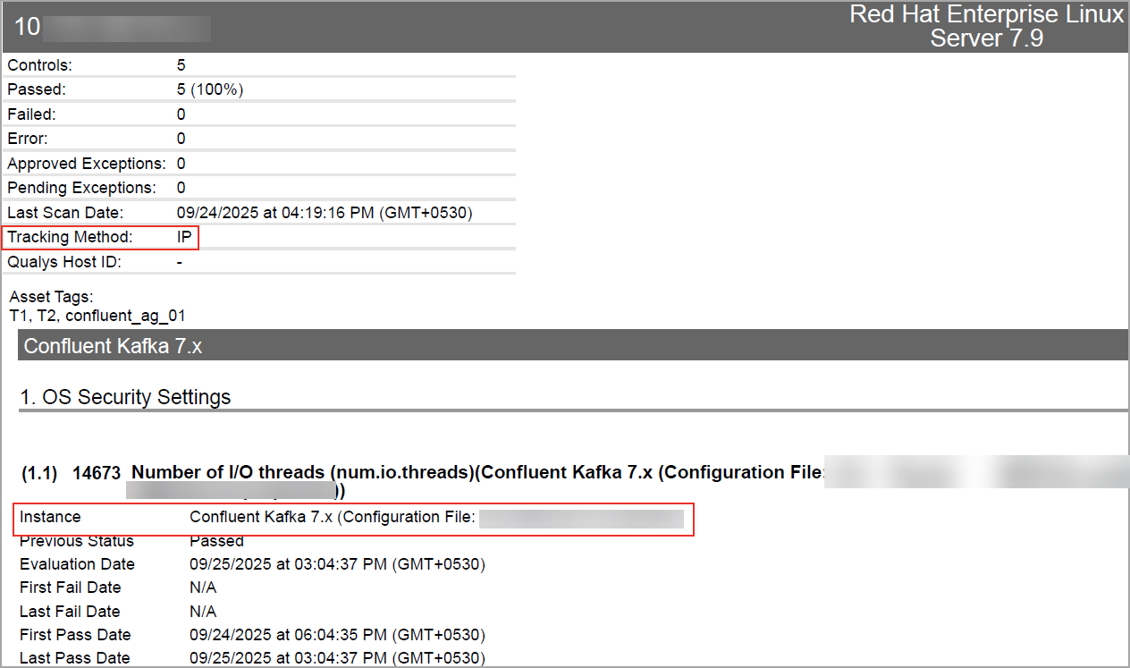 Scanner Compliance report shows the tracking methos as IP.
