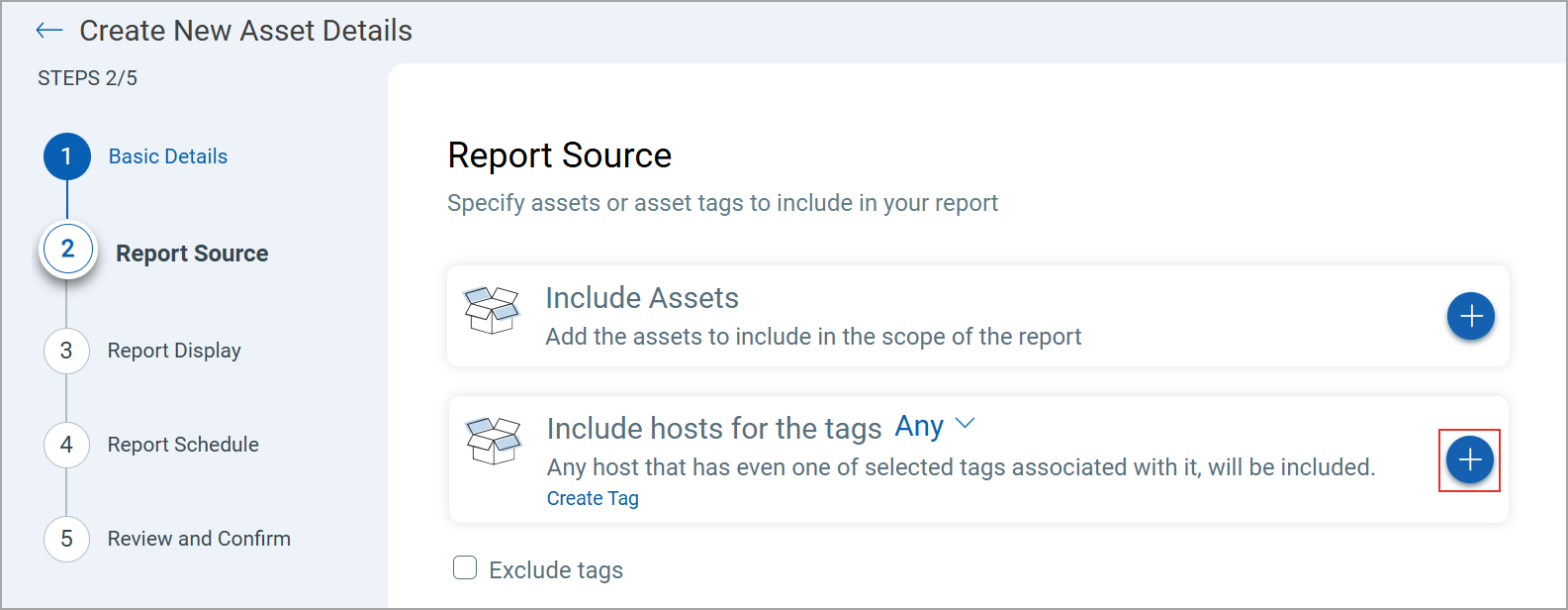 include hosts for the tags.
