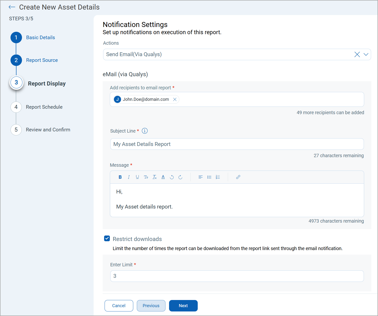 screen showing Notification Settings.