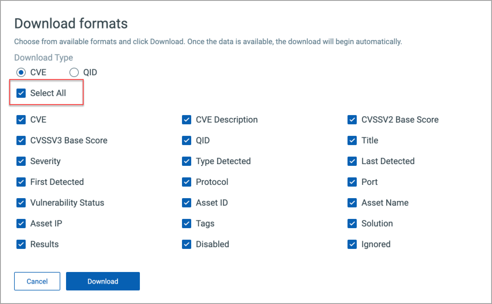 Vulnerabilities Download