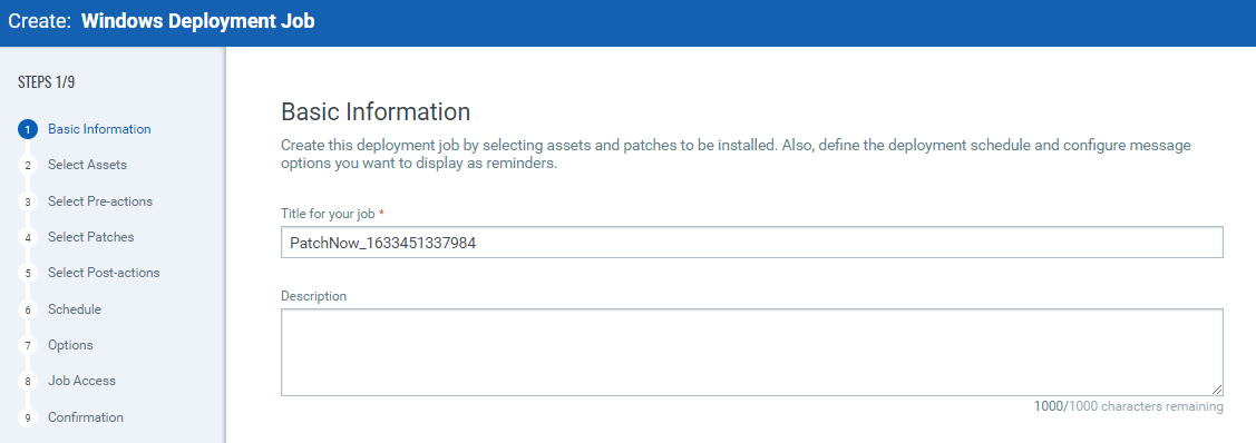 Create Job