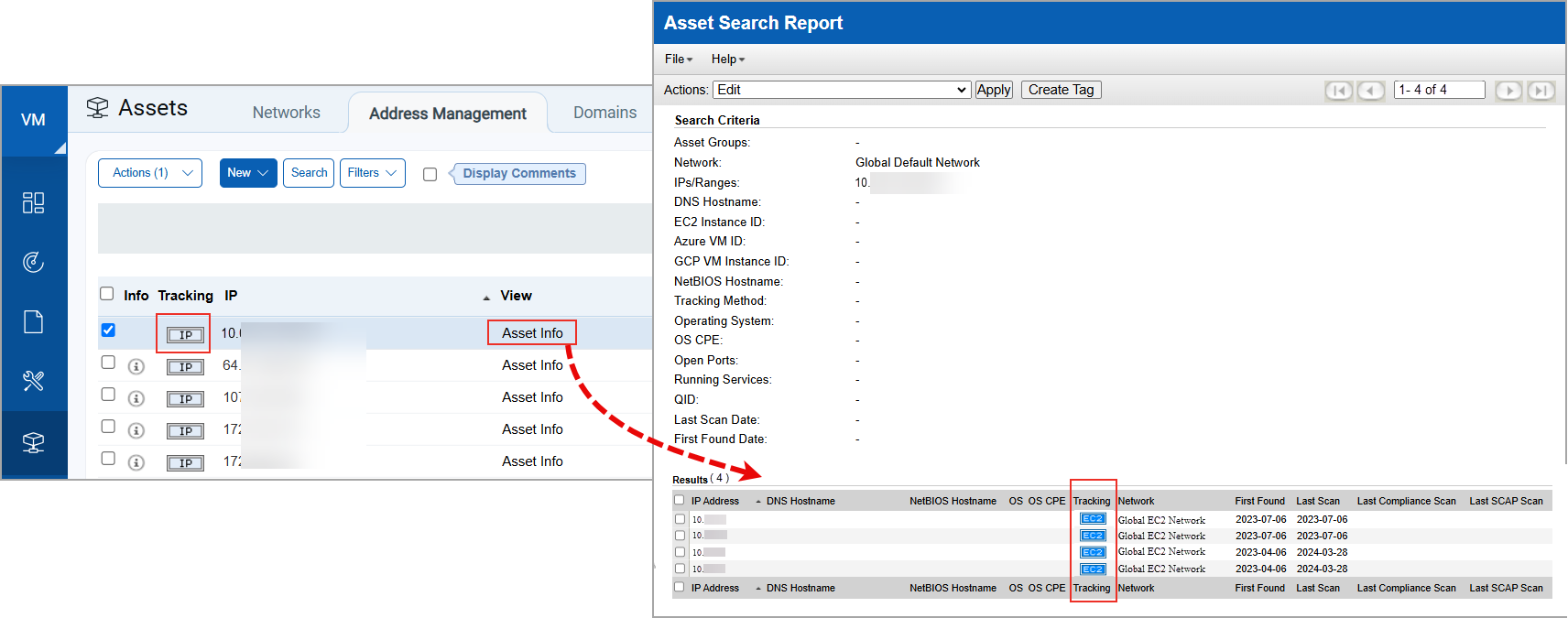 Asset Search Report for EC2 assets