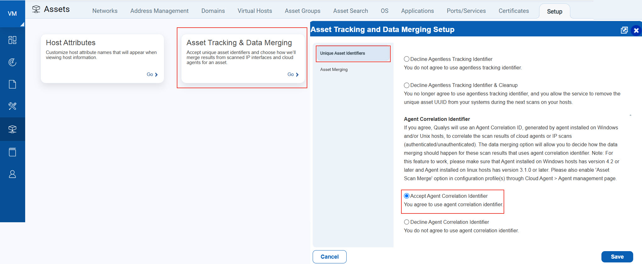 Asset Tracking and Data Merging Setup
