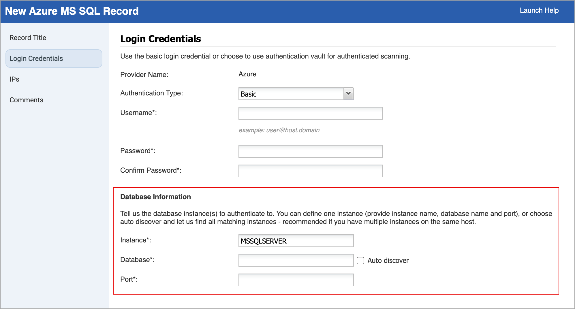 Database Information