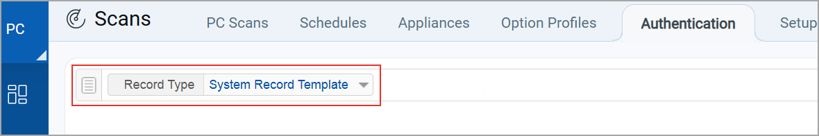 Search by record type